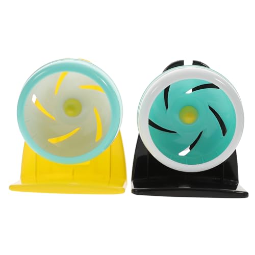 HYTROVE 11cm Meerschweinchen Spielzeug Ruhiges Laufrad Für Hamster Eichhörnchen Haustier Laufspielzeug Zufällige Farbe von HYTROVE