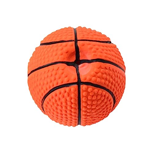 HYTROVE Lustiges Latex Hundespielzeug mit Geräuschfunktion Molar Kauspielzeug für Große und Kleine Hunde Interaktives Basketball Design für Welpen und Erwachsene Hunde Fördert Stressabbau HYTROVE Lustiges Latex Hundespielzeug mit Geräuschfunktion Molar Kauspielzeug für Große und Kleine Hunde Interaktives Basketball Design für Welpen und Erwachsene Hunde Fördert Stressabbau von HYTROVE