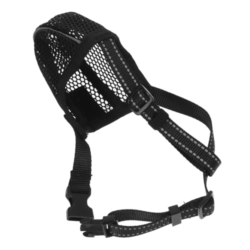 HYTROVE Maulkorb für Hunde pflegende Schnauze Geräte zur Abschreckung von Hundegebell Nase Atmungsaktiver Hundemaulkorb Verstellbarer Hundemaulkorb atmungsaktive hundemaulkörbe Polyester HYTROVE Maulkorb für Hunde pflegende Schnauze Geräte zur Abschreckung von Hundegebell Nase Atmungsaktiver Hundemaulkorb Verstellbarer Hundemaulkorb atmungsaktive hundemaulkörbe Polyester von HYTROVE