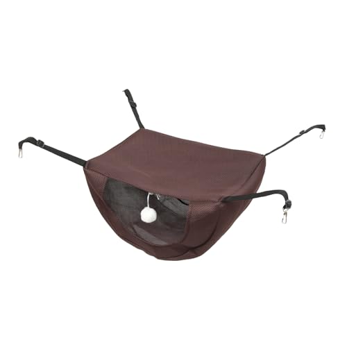 HYTROVE Mesh Cat Cage Hängematte Katze hängendes Hängemattenbett drinnen Sommer -Haustierbett Haustier Katze Hängematte Katzenhängematten Dickes Sandwich-Netz Coffee HYTROVE Mesh Cat Cage Hängematte Katze hängendes Hängemattenbett drinnen Sommer -Haustierbett Haustier Katze Hängematte Katzenhängematten Dickes Sandwich-Netz Coffee von HYTROVE