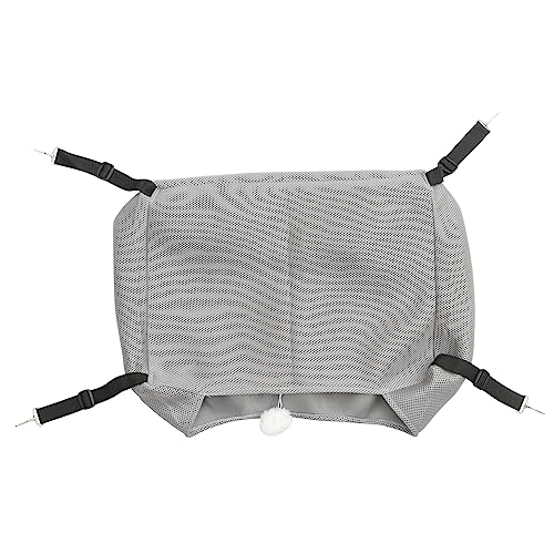 HYTROVE Mesh Cat Cage Hängematte hängend Schild Haustier Weiden drinnen Kühlung Luft katzenbett Bequeme Kätzchen-Hängematte Katzenhängematten Dickes Sandwich-Netz Grey HYTROVE Mesh Cat Cage Hängematte hängend Schild Haustier Weiden drinnen Kühlung Luft katzenbett Bequeme Kätzchen-Hängematte Katzenhängematten Dickes Sandwich-Netz Grey von HYTROVE