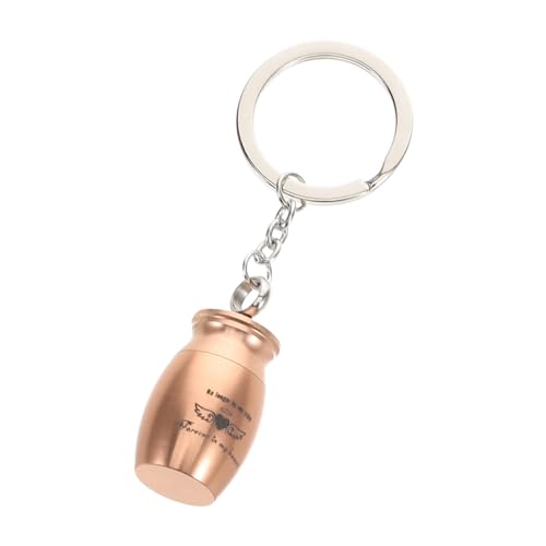 HYTROVE Mini Urne Schlüsselbund Präzisionsmetall Asche Schlüsselkette Tragbare Einäscherungschlüsselketten -denkmal -Keepsake -Cremation Anhänger Hanging Ornament Pet Urne von HYTROVE