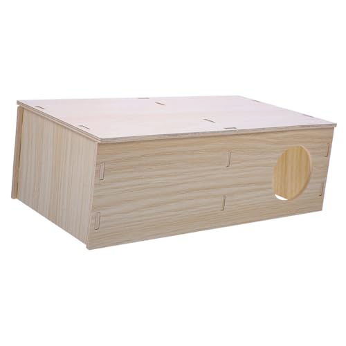 HYTROVE Multi Chamber Hamster House aus Holz Sicheres und Lustiges Versteck für Hamster und Meerschweinchen Langlebiges und Natürliches Material Ergänzung für Zuhause HYTROVE Multi Chamber Hamster House aus Holz Sicheres und Lustiges Versteck für Hamster und Meerschweinchen Langlebiges und Natürliches Material Ergänzung für Zuhause von HYTROVE