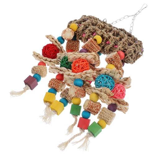 HYTROVE Papagei Holzspielzeug Vogel Kauspielzeug Papageienkäfig Hängespielzeug Vogelkäfig Anhänger HYTROVE Papagei Holzspielzeug Vogel Kauspielzeug Papageienkäfig Hängespielzeug Vogelkäfig Anhänger von HYTROVE