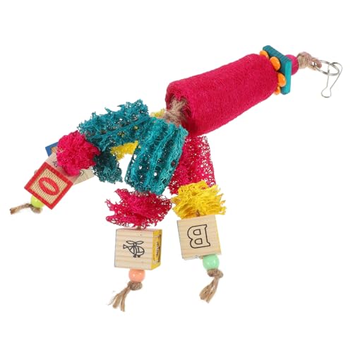 HYTROVE Papageien Kauspielzeug Aus Natürlichem Material Kreatives Und Sicheres Spielzeug Für Haustier-vögel Aktivität Und Spielzeit Geeignet Für Große Und Kleine Papageien von HYTROVE