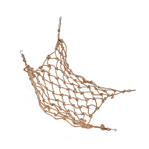 HYTROVE Papageien Kletternetz aus Hanfseil Großes Hängendes für Wellensittiche Nymphensittiche und Andere Papageien mit Aufhängung für Einfachen Zugang HYTROVE Papageien Kletternetz aus Hanfseil Großes Hängendes für Wellensittiche Nymphensittiche und Andere Papageien mit Aufhängung für Einfachen Zugang von HYTROVE