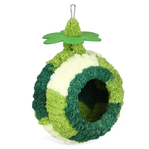HYTROVE Papageiennest Zubehör Vogelnest Hamster Vogelnest Langschwanzvogelnest Hängematte Vogelnest Papageienkäfig Vogelnest Schaukel Vogelnest Plüschvogelnest Vogel Zeug Green Außenvlies HYTROVE Papageiennest Zubehör Vogelnest Hamster Vogelnest Langschwanzvogelnest Hängematte Vogelnest Papageienkäfig Vogelnest Schaukel Vogelnest Plüschvogelnest Vogel Zeug Green Außenvlies von HYTROVE