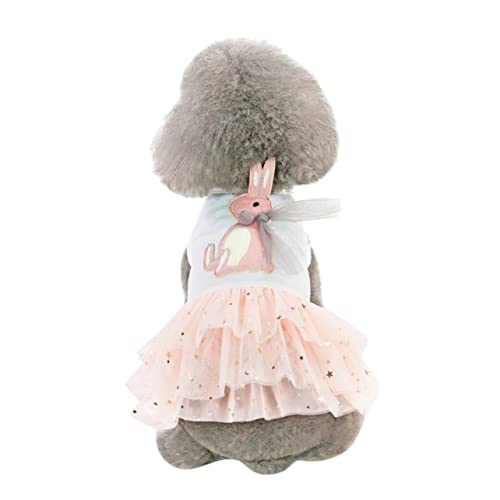 HYTROVE Pet Fashion Kleid Rock Hundekleidung Baumwolle Tutu Rock Outdoor Hundeoutfit Frühling Größe S von HYTROVE