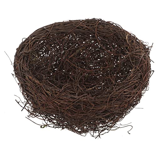 HYTROVE Rattan Vogelnest Handgefertigtes für Garten und Fotografie Durchmesser als Bastelrequisit zur Verschönerung von Ostern und Partys für Kleine Vögel Geeignet HYTROVE Rattan Vogelnest Handgefertigtes für Garten und Fotografie Durchmesser als Bastelrequisit zur Verschönerung von Ostern und Partys für Kleine Vögel Geeignet von HYTROVE