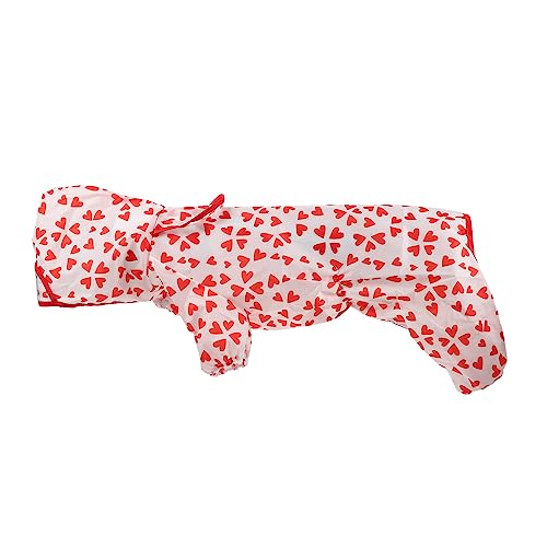 HYTROVE Polyester-hunderegenmantel Atmungsaktive Haustier-regenbekleidung Für Stilvolle Haustiere Und Komfortabel HYTROVE Polyester-hunderegenmantel Atmungsaktive Haustier-regenbekleidung Für Stilvolle Haustiere Und Komfortabel von HYTROVE