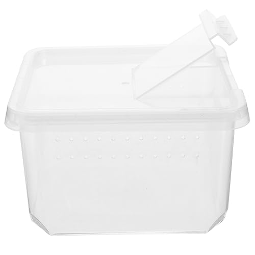 HYTROVE Reptilien Fütterungsbox Transparente Insekten Zuchtbox mit Belüftung für Spinnen und Schlangen Kunststoffkonstruktion für Haustierhaltung von HYTROVE