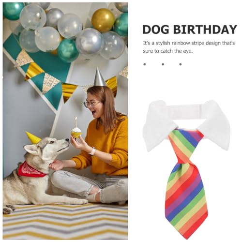 HYTROVE Verstellbare Haustier Necktie im Regenbogen Design Katzenhalsband und Hundedekoration für Besondere Anlässe Geeignet für Partys und HYTROVE Verstellbare Haustier Necktie im Regenbogen Design Katzenhalsband und Hundedekoration für Besondere Anlässe Geeignet für Partys und von HYTROVE