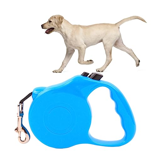 HYTROVE Verstellbare Hundeleine mit Automatischer Rückzugsfunktion Ergonomisches Design für Bequemlichkeit Beim Spazierengehen mit Kleinen Hunden und Katzen Blau von HYTROVE