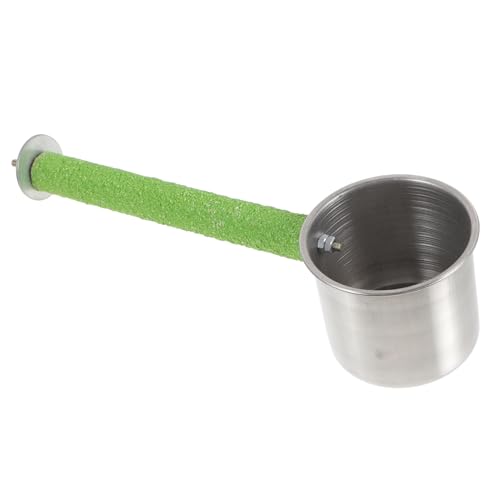 HYTROVE Vogelstange, Papageienständer, Papageienstange, Vogelkäfig, Sitzstange Mit Futterbox, Holzschleifstab HYTROVE Vogelstange, Papageienständer, Papageienstange, Vogelkäfig, Sitzstange Mit Futterbox, Holzschleifstab von HYTROVE