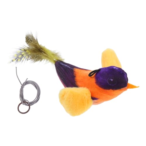 HYTROVE für Katzen und Vögel Flying Bird Cat - Fliegender flatternder Vogel realistisches Vogelplüschtier Kätzchen Interaktiver Katzenkicker Polyester von HYTROVE