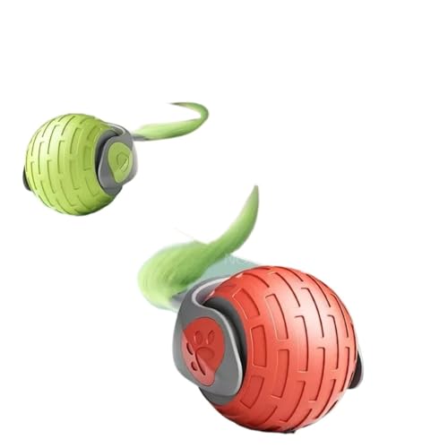 HYUIND Katze Interaktive Ball Wiederaufladbare Smart Pet Spielzeug 3 Modus Automatische Rolling Ball Simulierte Schwanz Katze Training Simulation Zu(Rope-Gray) von HYUIND