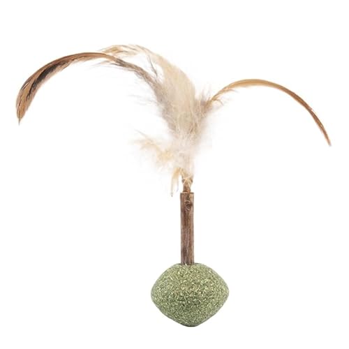 HYUIND Katzenminzenspielzeug for Haustiere, essbarer Katzenminzenball, gesunde Katze for den Haushalt, Jagdspiel, Spielzeugprodukte, Reinigung der Zähne, Haustierspielzeugzubehör(6,3Pcs) von HYUIND