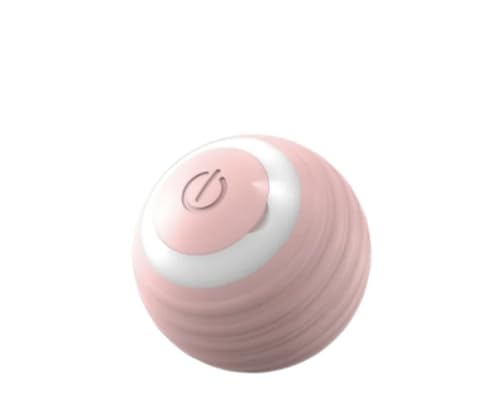 HYUIND Katzenspielzeugball Self-Hi-Ball, der die Katze neckt, rollender Ball, Haar, Haustier, lindert Langeweile, Plüsch, neckender Katzenball, Katzenspielzeug, Haustier(YRed Plush Ball) von HYUIND