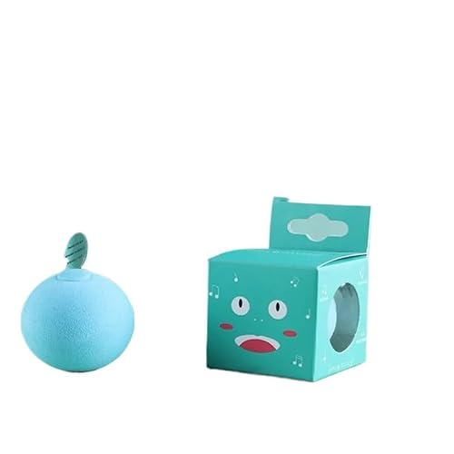 HYUIND Katzentrainingsspielzeug, Haustier-Spielball, quietschendes Haustierzubehör, intelligentes Katzenspielzeug, interaktiver Ball, Katzenminze, Kätzchenspielzeug for Katzen(Eva-Blue) von HYUIND