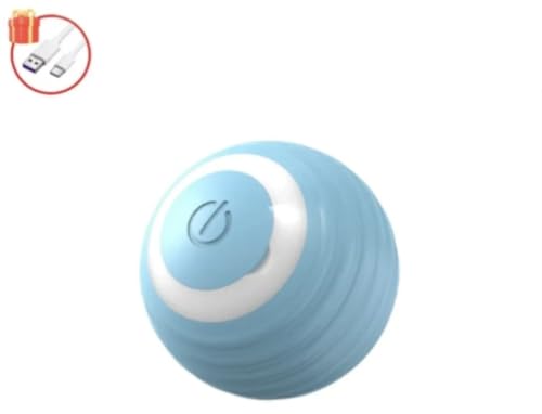 Katzenspielzeug, interaktives Ballspielzeug, automatischer rollender Ball, Kunstschwanz, USB-aufladbar, intelligentes Haustierspielzeug, Hunde- und Katzentraining(Yellow Tail Ball) von HYUIND