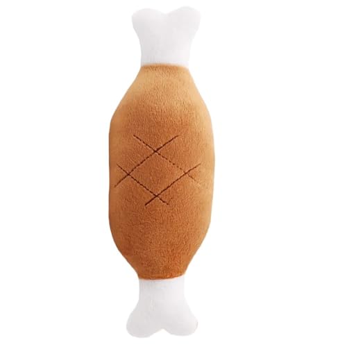 Quietschspielzeug for kleine und mittelgroße Hunde, süßes Knochen-Karottenspielzeug for Aggressive Kauer, Haustier- und Katzenprodukte, Zubehör(1pc Bone) von HYUIND