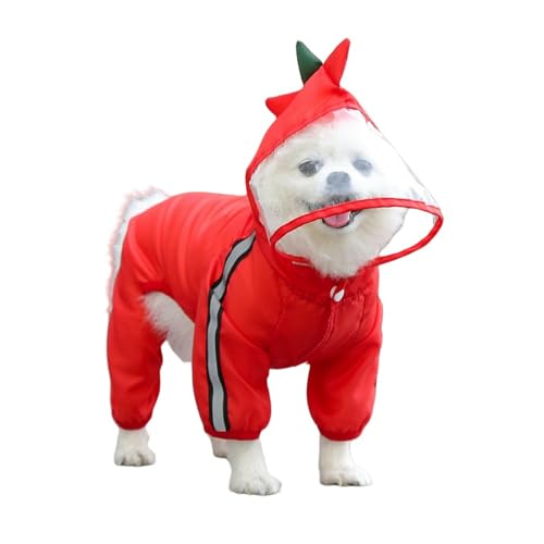 HZHYMBD Regenmantel für Haustiere Big Dog Haustier Regenmantel, Vierbeinige Im Freien Wasserdicht-Dinosaurier Vierbeiniger Anzug-5xl (40-50 Jin Empfohlen) von HZHYMBD