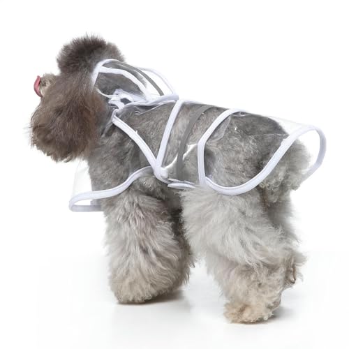 HZHYMBD Regenmantel für Haustiere Hunde Regenmantel, Großer Hund Golden Retriever Haustier Reflektierende Hundekleidung, Regenmantelponcho-weiß-xs HZHYMBD Regenmantel für Haustiere Hunde Regenmantel, Großer Hund Golden Retriever Haustier Reflektierende Hundekleidung, Regenmantelponcho-weiß-xs von HZHYMBD