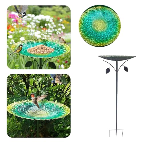 HZling Vogelbad für Garten Metall Vogeltränke, Vogeltränke Stehend Groß Garten, Wassertränke für Vögel Draußen Garten, Gartendeko Draußen, Vogeltränke Winterfest Futter Wasserschale (Schwarz) HZling Vogelbad für Garten Metall Vogeltränke, Vogeltränke Stehend Groß Garten, Wassertränke für Vögel Draußen Garten, Gartendeko Draußen, Vogeltränke Winterfest Futter Wasserschale (Schwarz) von HZling