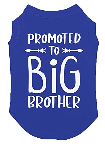 Promoted to Big Brother Hunde-Shirt (Königsblau, Größe 3XL) von Haase Unlimited