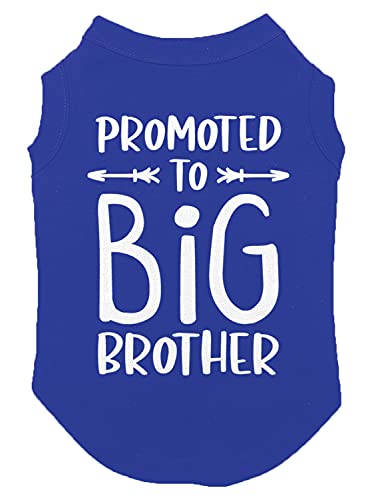 Promoted to Big Brother Hunde-Shirt (Königsblau, Größe XS) von Haase Unlimited