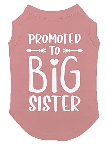Promoted to Big Sister Hunde-Shirt (Mauve, Größe XS) von Haase Unlimited