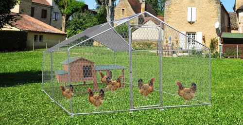 Enclos Park Grillagé en acier galvanisé 12 m2 pour 7 à 9 poules HABRITA Foresta von Habrita