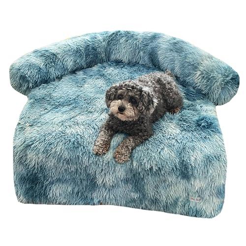 Habsiket Beruhigendes Hunde-/Katzenbett, flauschige Plüschmatte für Hunde/Katzen, Möbelschutz, mit wasserdichtem Futter, abnehmbarer, waschbarer Bezug für große, mittelgroße und kleine Hunde und von Habsiket