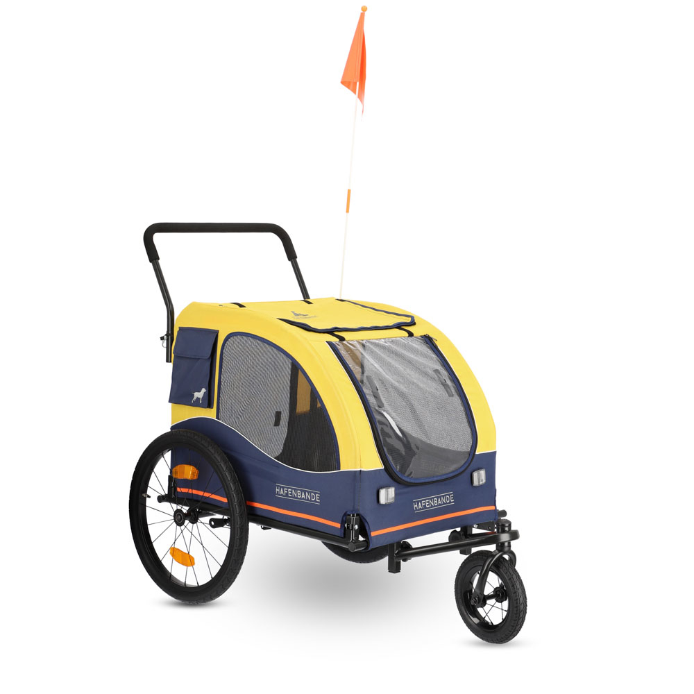 HAFENBANDE Fahrradanhänger Cabby L inkl. zwei Kupplungen - L 155 x B 74 x H 103 cm / bis 45 kg HAFENBANDE Fahrradanhänger Cabby L inkl. zwei Kupplungen - L 155 x B 74 x H 103 cm / bis 45 kg von Hafenbande