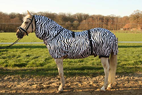 Hafer24 Ekzemerdecke Fliegendecke Master - Farbe Zebra alle Gr. 85 cm - 165 cm (85) von Hafer24