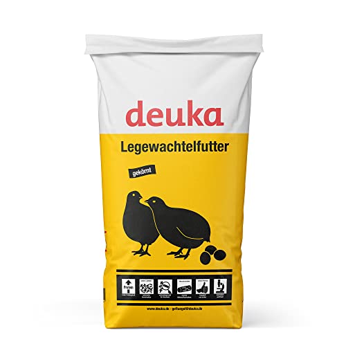 deuka Legewachtelfutter | Wachtelfutter | Alleinfutter zur Rundumversorgung von Legewachteln | Geflügelfutter | hoher Nährstoffgehalt | Schnabelgerecht (25 kg) von deuka