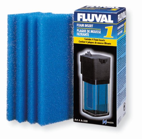 Schaumstoffpatronen fuer Fluval 1 Innenfilter, 4er Pack von Fluval