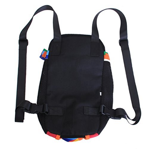 Hagsnec Farbstreifen Hund vor Rucksack Tasche - Groesse M Hagsnec Farbstreifen Hund vor Rucksack Tasche - Groesse M von Hagsnec