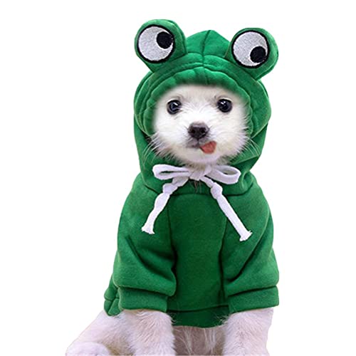Hooded Hunde Kleider, Hahepo Froschform Haustier Kleidung Halloween und Weihnachtshund für Kleine Hunde Chihuahua Welpe Teddy Pudel von xiaowang