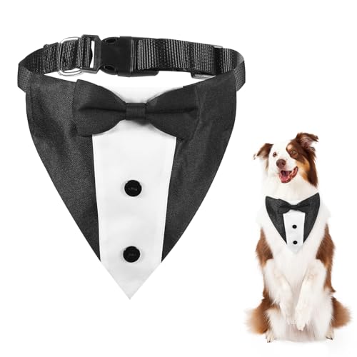 Hund Smoking Bandana Halsband Hochzeit Fliege für Hunde Fliege Verstellbar für Krawatte Haustiere Formelle Halsketten Hund Welpe Kätzchen Hochzeit Geburtstag Schwarz Weiss Hund Smoking Bandana Halsband Hochzeit Fliege für Hunde Fliege Verstellbar für Krawatte Haustiere Formelle Halsketten Hund Welpe Kätzchen Hochzeit Geburtstag Schwarz Weiss von HaiFafafaing