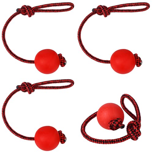 Haiabei Hundespielzeug aus Seil, langlebig, elastisch, Vollgummi-Bälle, interaktiver Gummiball, Kauspielzeug für kleine, mittelgroße und große Hunde, Apportieren, Fangen, Werfen und Zerren (6 x 38 cm Haiabei Hundespielzeug aus Seil, langlebig, elastisch, Vollgummi-Bälle, interaktiver Gummiball, Kauspielzeug für kleine, mittelgroße und große Hunde, Apportieren, Fangen, Werfen und Zerren (6 x 38 cm von Haiabei