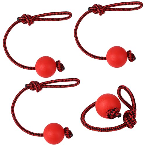 Haiabei Hundespielzeug aus Seil, langlebig, elastisch, Vollgummi-Bälle, interaktiver Gummiball, Kauspielzeug für kleine, mittelgroße und große Hunde, zum Apportieren, Fangen, Werfen und Zerren (5 x 38 Haiabei Hundespielzeug aus Seil, langlebig, elastisch, Vollgummi-Bälle, interaktiver Gummiball, Kauspielzeug für kleine, mittelgroße und große Hunde, zum Apportieren, Fangen, Werfen und Zerren (5 x 38 von Haiabei