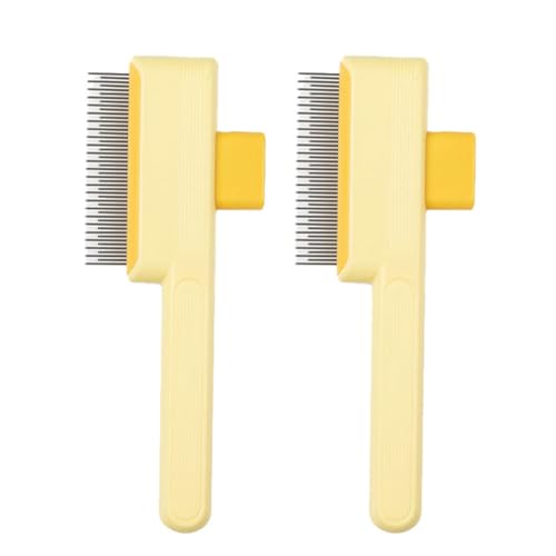 Haiki 2pcs Hundehaarpinsel Mit Feinen Zähnen Designs Zum Entfernen Von Schuppenpelzen Selbstverzicht von Haiki