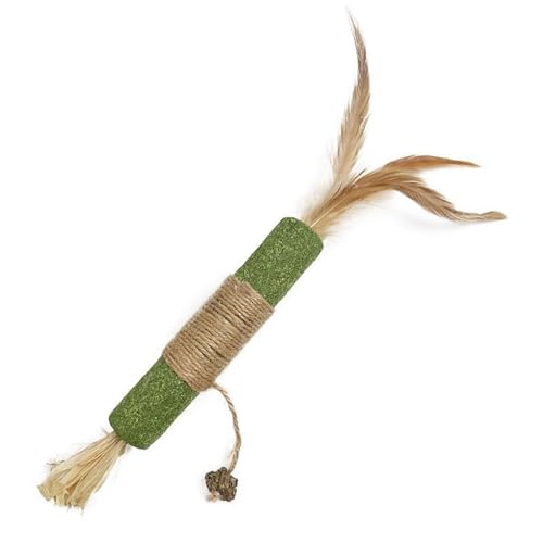 Katzen Catmint Stick Katzen Teether Licking Stick Katzen Teaser Stick Spielzeug Kaust Matatabi Cats Haarbälle Entfernung Behandeln Stick von Haiki