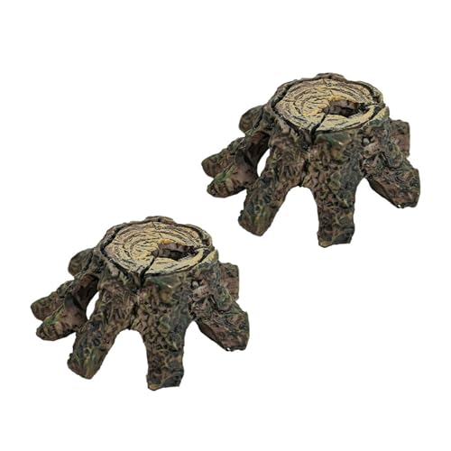 Reptilienhäuser, Unterschlupf, Sonnenhöhle, kriechende Terrassen, Versteckhöhle, Reptilien für Aquarium-Enthusiasten, 2 Stück Reptilienhäuser, Unterschlupf, Sonnenhöhle, kriechende Terrassen, Versteckhöhle, Reptilien für Aquarium-Enthusiasten, 2 Stück von Haiki