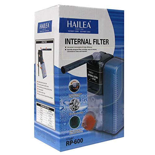 HAILEA RP-600 BIO Innenfilter mit Aktivkohle-Box Filter Süß- und Meerwasser von Hailea