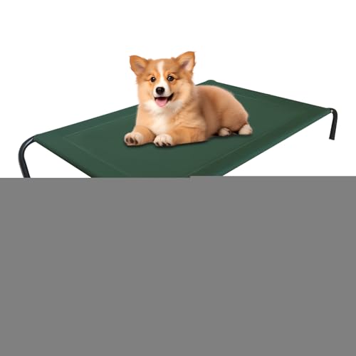 Erhöhtes Haustierbett - Atmungsaktives Erhöhtes Outdoor Hundebett | Gepolstert Waschbare Haustier Hängematte Robust Katzenliege Für Reise Ältere Welpen Outdoor Nutzung von Hailerio