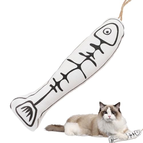 Hailerio Fish Katzenspielzeug | Weiche Katzenminze Fisch mit Rassel, weich, bissfest, multifunktional, interaktives Katzenkauspielzeug, interessantes Katzenzubehör für Tiergeschäft, Zuhause, Cattery Hailerio Fish Katzenspielzeug | Weiche Katzenminze Fisch mit Rassel, weich, bissfest, multifunktional, interaktives Katzenkauspielzeug, interessantes Katzenzubehör für Tiergeschäft, Zuhause, Cattery von Hailerio