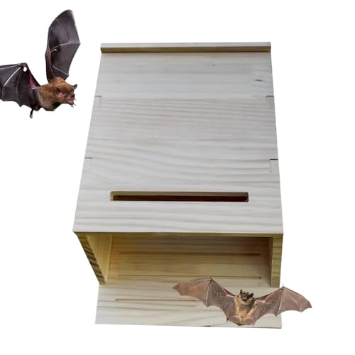 Hailerio Fledermauskästen für den Außenbereich, Fledermausnest, wetterbeständig, -Schutz für Fledermäuse zum Land und Wurzeln, -Nistkasten für Garten, Hinterhof Hailerio Fledermauskästen für den Außenbereich, Fledermausnest, wetterbeständig, -Schutz für Fledermäuse zum Land und Wurzeln, -Nistkasten für Garten, Hinterhof von Hailerio