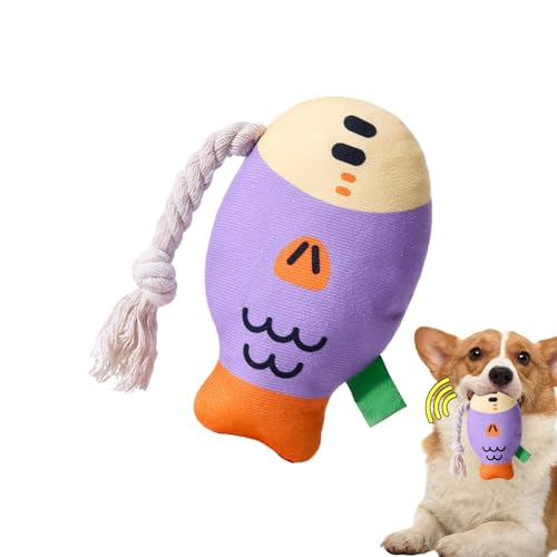 Hailerio Gefülltes Kauspielzeug für Hunde,Gefülltes Kauspielzeug für Hunde, Weiches Plüsch-Quietschspielzeug Puffhead-Fisch-Kauspielzeug, Spielzeug mit gesunden Zähnen, verschleißfestes Hundespielzeug Hailerio Gefülltes Kauspielzeug für Hunde,Gefülltes Kauspielzeug für Hunde, Weiches Plüsch-Quietschspielzeug Puffhead-Fisch-Kauspielzeug, Spielzeug mit gesunden Zähnen, verschleißfestes Hundespielzeug von Hailerio